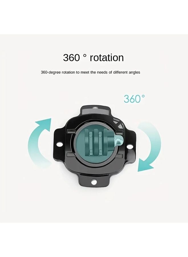 قاعدة سوداء للخوذة كاميرا 360 دوارة بقاعدة ملصقات لاصقة منحنية لهيرو 12، 11، 10، 9، 8 وكاميرات أكشن من SJCAM وAKASO - Image 5