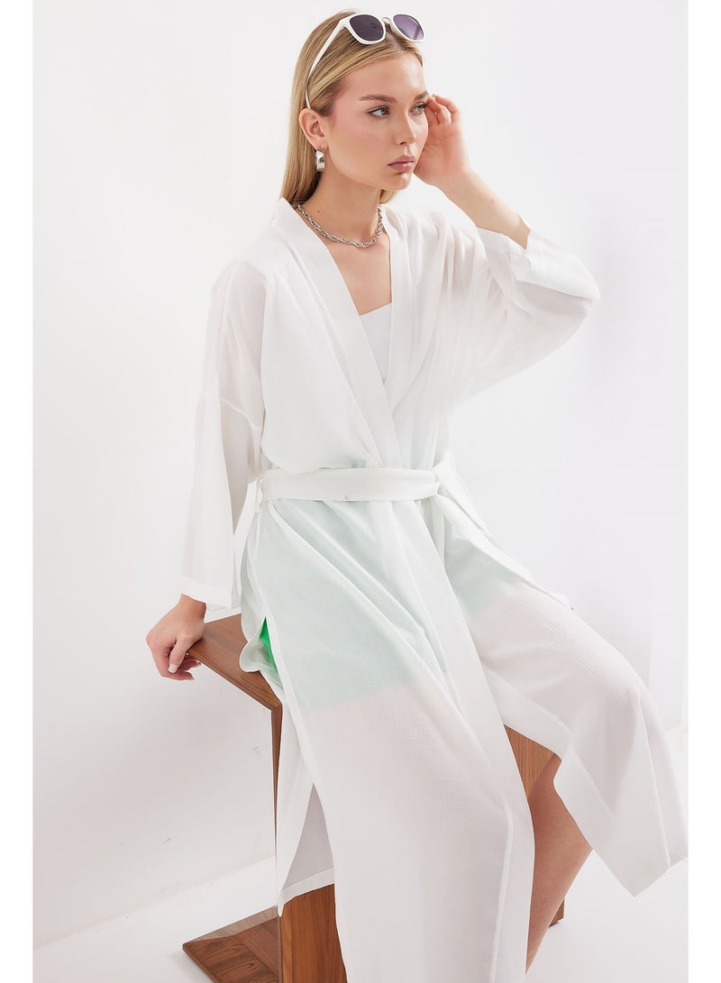 Summer Kimono With Slit  - Image 4