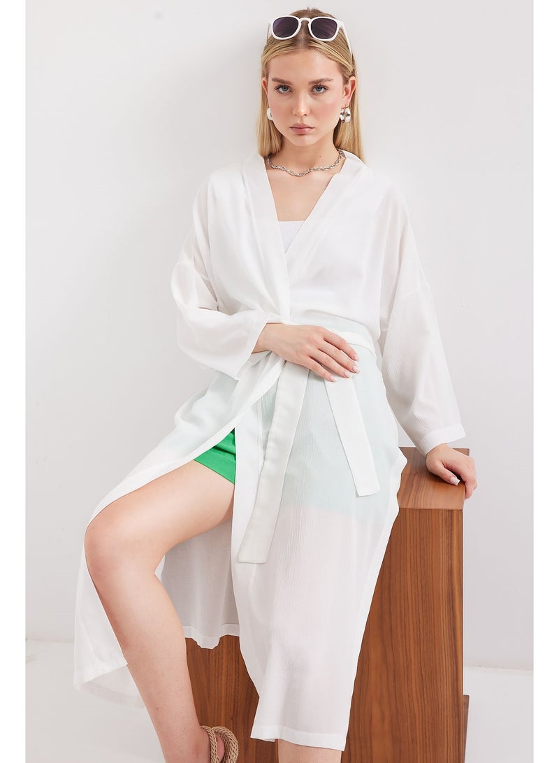 Summer Kimono With Slit  - Image 1
