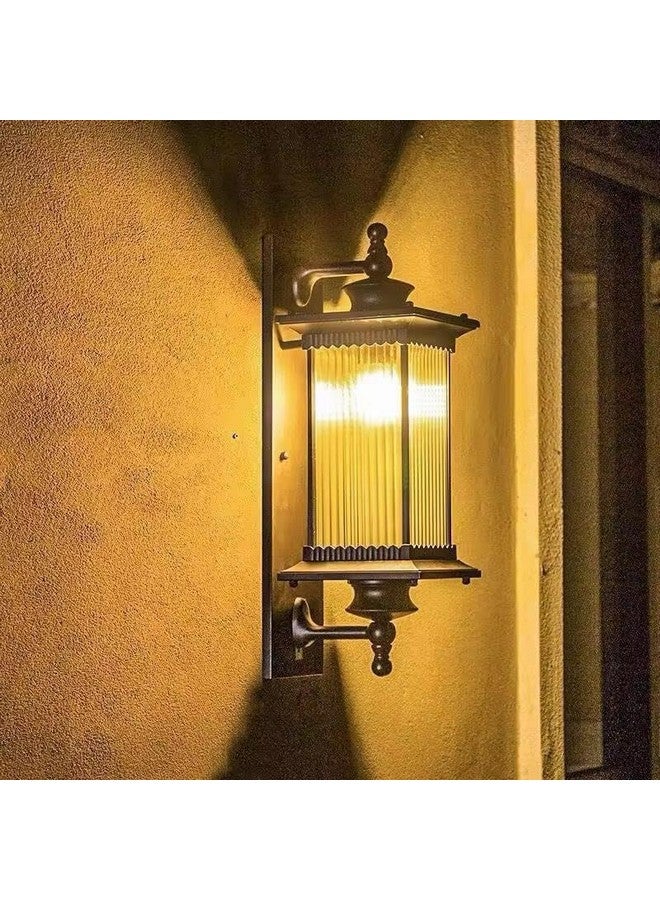 blissbells Outdoor Fixture Coffee Color Exterior LAN Wall Light - Warm White, Pack of 1 - Image 1