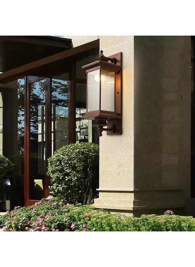 blissbells Outdoor Fixture Coffee Color Exterior LAN Wall Light - Warm White, Pack of 1 - Image 2