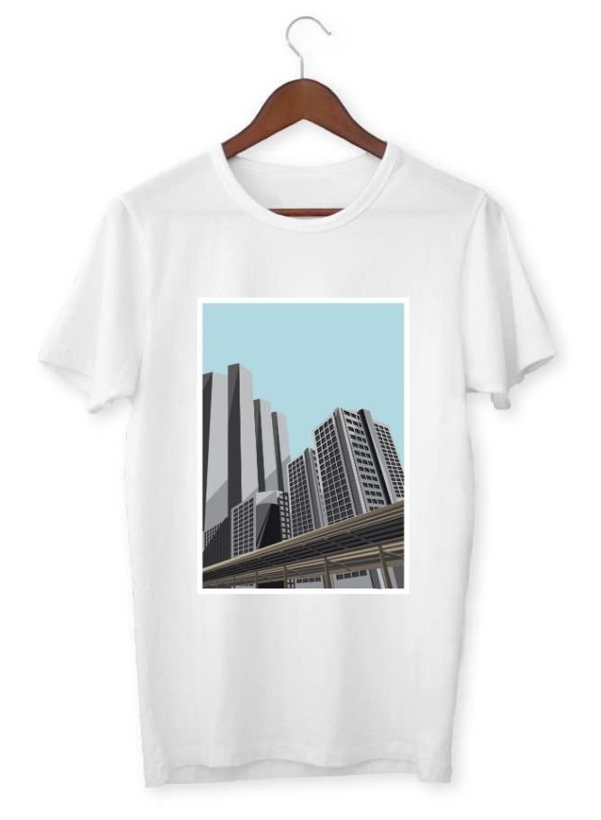 Men's Printed T-shirt Cityscape
