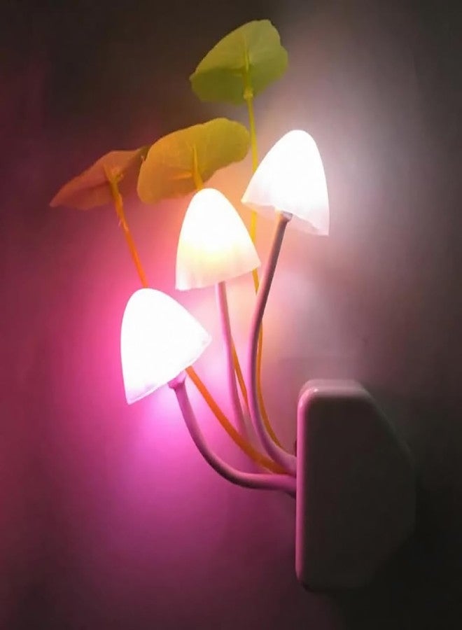 MARMIX Plastic 3D LED Night Lamp with Smart Sensor Auto On/Off, Color-Changing Mushroom Flowers, Beautiful Illumination Home Decoration Light for Bedroom, Corridor Multicolor - Image 4