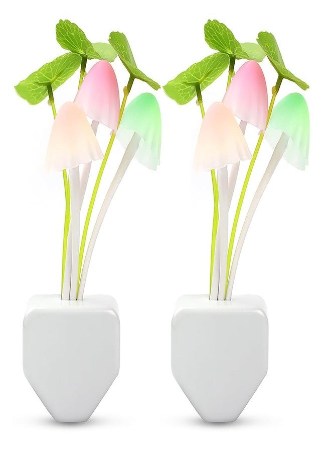 MARMIX Plastic 3D LED Night Lamp with Smart Sensor Auto On/Off, Color-Changing Mushroom Flowers, Beautiful Illumination Home Decoration Light for Bedroom, Corridor Multicolor - Image 2