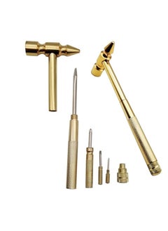 BLAK MONK Mini Multi Hammer Handle Small Hammer Hobby Hammer Brass Hammer Beat Hammer Firewood Toilet Flush Button Stone Small Hammer 5 In 11 Set