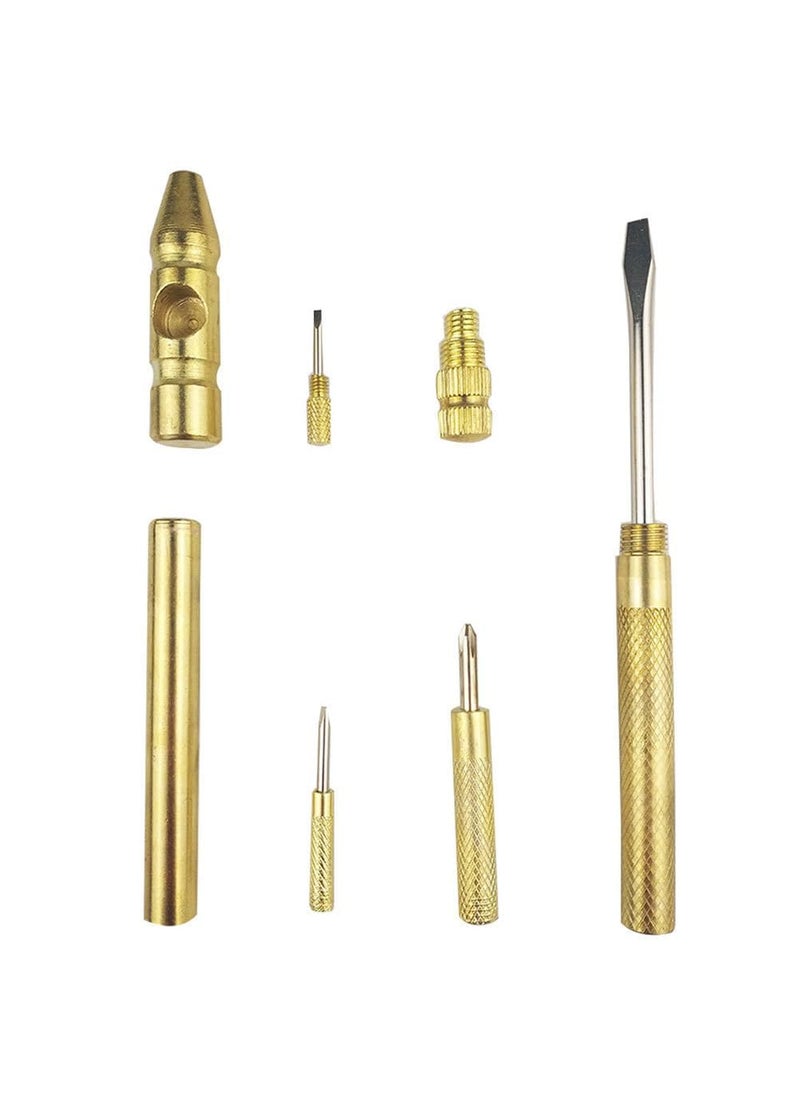 BLAK MONK BLAK MONK Mini Multi Hammer Handle Small Hammer Hobby Hammer Brass Hammer Beat Hammer Firewood Toilet Flush Button Stone Small Hammer 5 In 11 Set  - Image 2