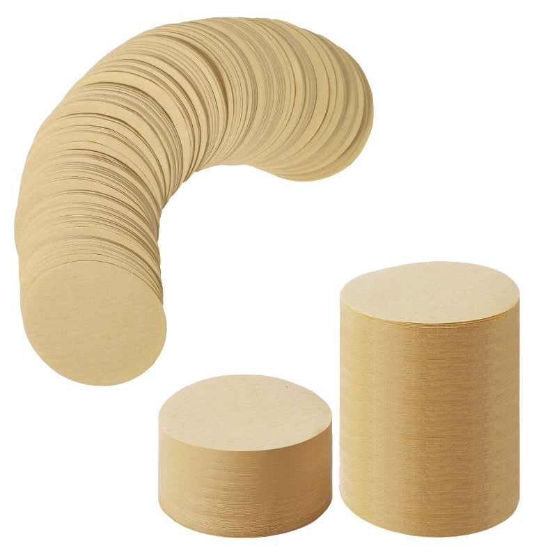 Laicky Replacement Paper Filter Packs Laicky 800 Count Unbleached Coffee Filter Paper Round Coffee Maker Filters Compatible with Aerobie Aeropress Coffee and Espresso Makers Disposable Coffe Tea Filters - Image 1