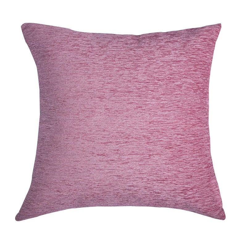 CAZIMO Jacquard Soft Floral Cushion Covers | Hypo-Allergenic | Washable | Non-Fade Diwan Sofa Pillow Covers for Home Bed & Living Room (Size - 16 X16 Inches, Color - Baby Pink) - Set of 5 Pcs - Image 4