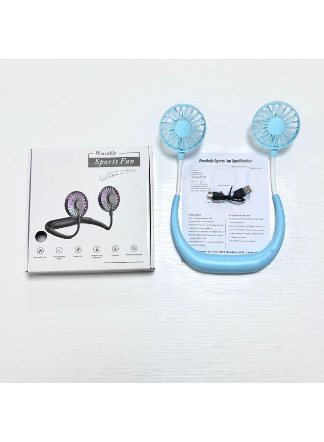 Nariele New USB Foldable Portable Hanging Neck Fan