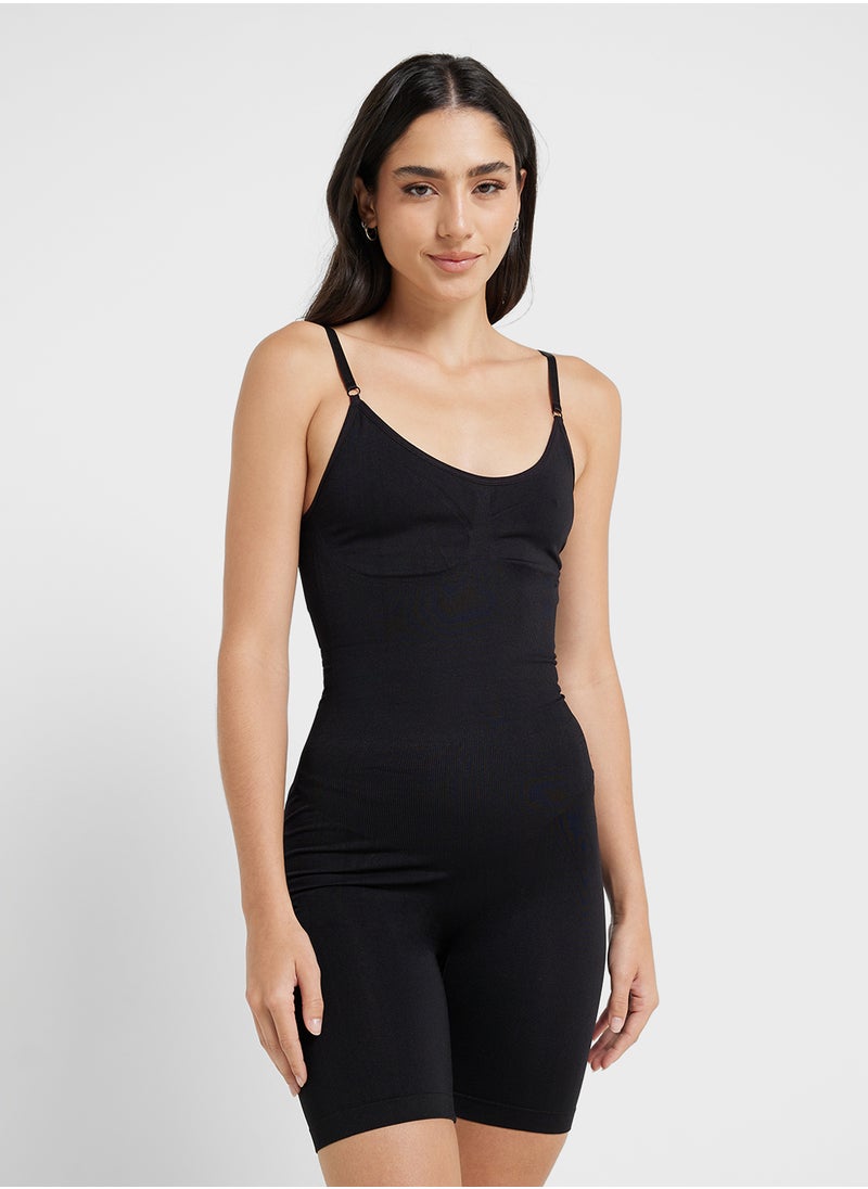 Ginger Sculpt High-Waisted Mid Thigh Shorts  - Image 4