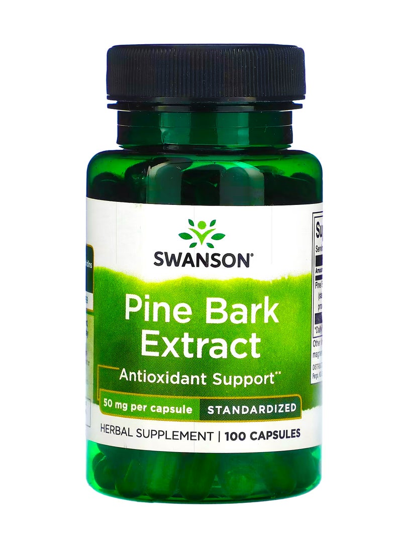 سوانسون مستخلص لحاء الصنوبر  50 ملجم  100 كبسولة