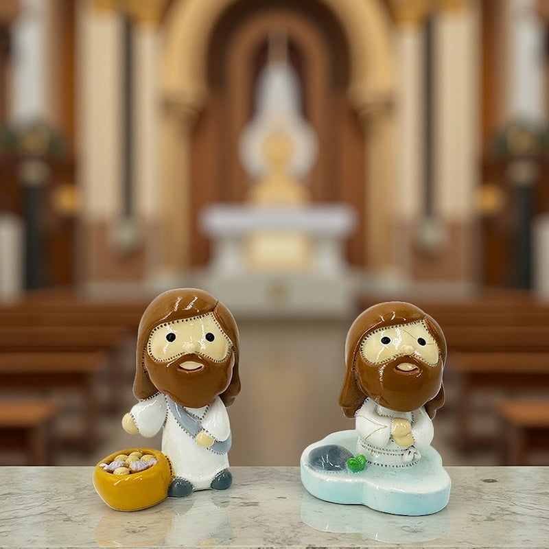 Resin Cartoon Nativity Figure Ornament for Good Friday - Image 2