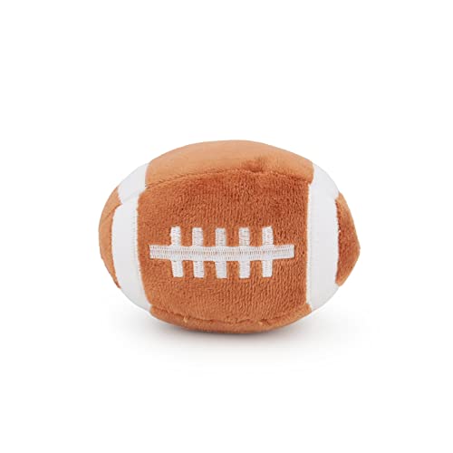 TONYFY Dog Toys Balls - Chewable Plush Rugby for Dogs, Soft Pet Squeaky Ball Stuffed with Fluffy, Durable Indoor & Outdoor Dog Puzzle Toy, Birthday for Puppy Small & Medium Breeds - Image 1