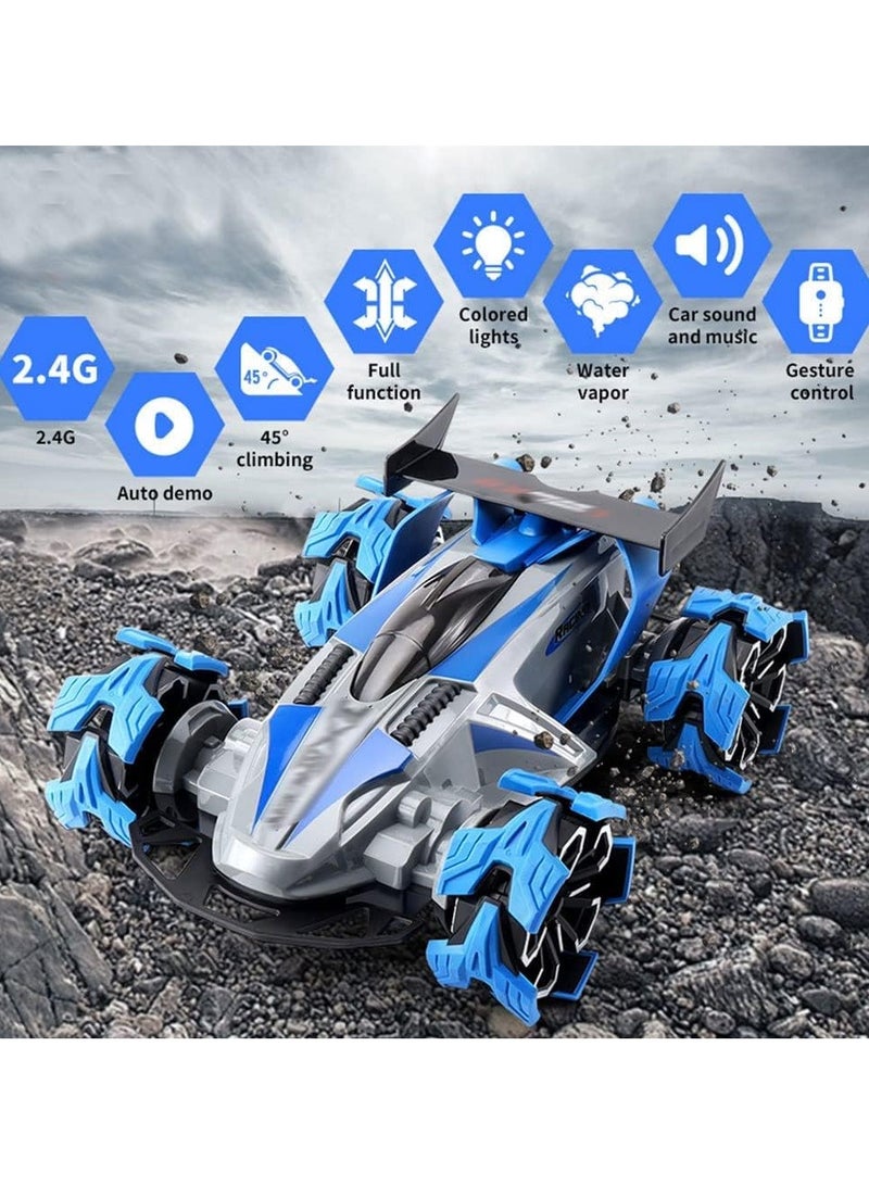 RC Stunt Car Watch Gesture Sensor Car With Tail Gas Spray 360 Degree Rotating Tumbling Rechargeable Car High Speed Off Road - Image 3