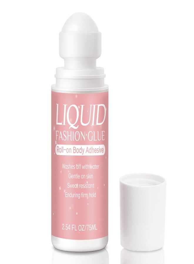 Vigorder Body Adhesive for Clothing Roll-On 2.54 Oz - Sweat Resistant & Long Lasting Body Glue for Clothes for Dancers, Stagewear, Wigs, Socks, Bras & Costumes - Image 1