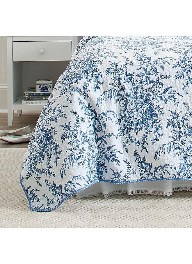 Quilt Set Reversible Cotton Bedding With Matching Shams Lightweight Home Decor For All Seasons King Bedford Delft Blue - pzsku/ZB2704387C051AD5B3CB0Z/45/_/1741446988/33287a96-ce2c-489e-96c3-91e9d9aa1c27