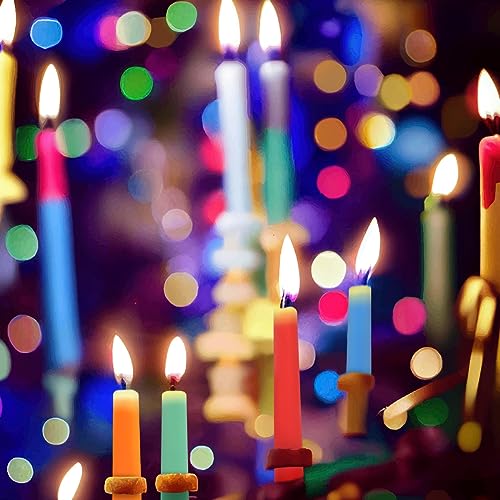 Yiflyer 10 Inch Colored Taper Candles for Religious and Spiritual Settings, 12 Pack Unscented Candlesticks for Holiday, Seasonal Celebration and Home Decoration - Image 3