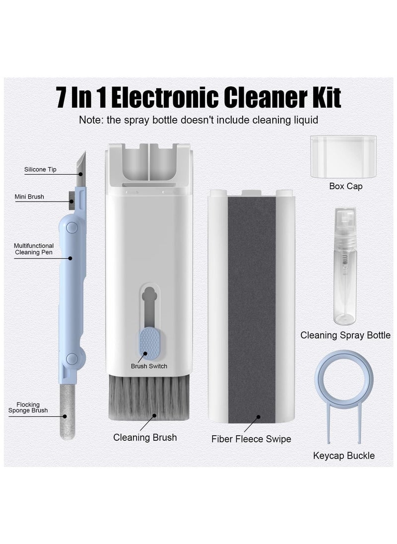ELTRAZONE 7 in 1 Electronic Cleaning Kit for Laptop, Keyboard, Earbuds, and Mobile Devices – Includes Multi-Function Brush, Keycap Puller, Cleaning Pen, Soft Fiber Swipe, Spray Bottle & Detailing Tools – All-in-One Tech Gadget Cleaner Set - Image 2