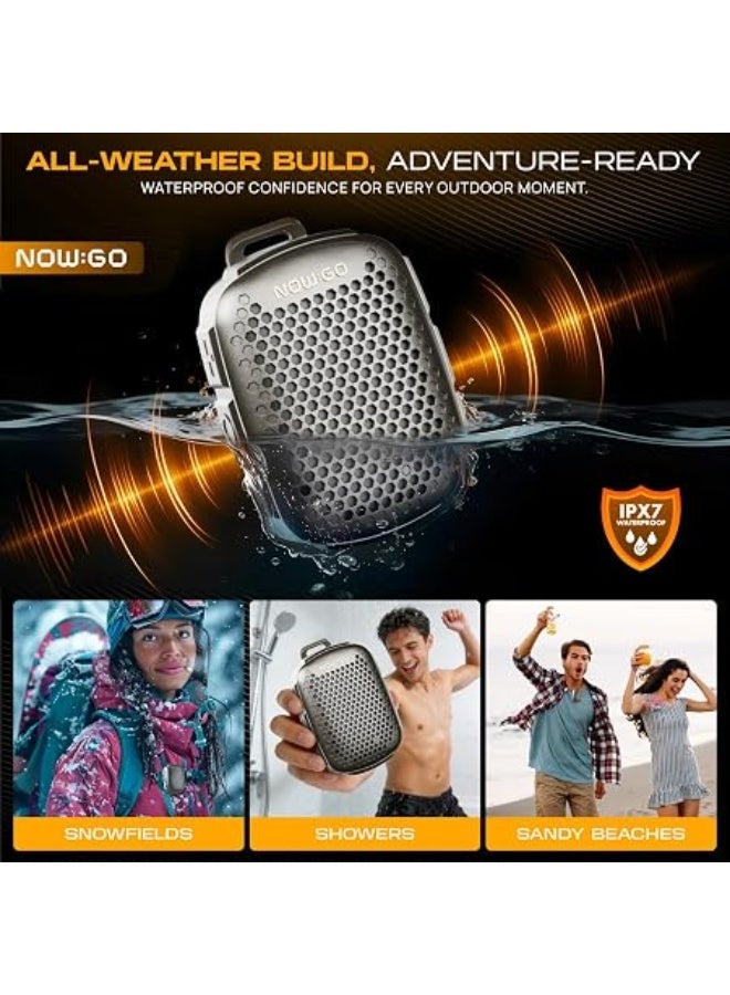 Rofee Lava Clip Portable Speaker Green - Magnetic Clip, 12 Hours Playtime, Waterproof, 5W Output, Ultralight - Inspiration for Music When Hiking and Running - Image 2