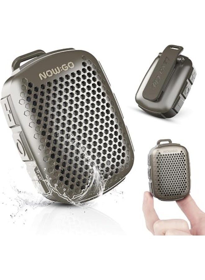 Rofee Lava Clip Portable Speaker Green - Magnetic Clip, 12 Hours Playtime, Waterproof, 5W Output, Ultralight - Inspiration for Music When Hiking and Running - Image 1