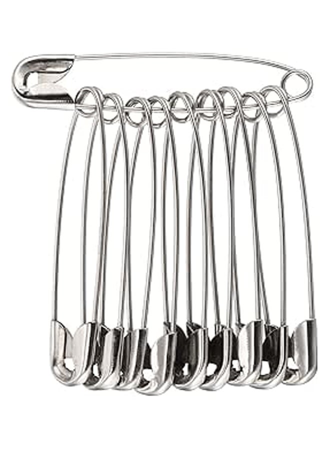 Heavy Duty Safety Pins Extra Strong and Large Steel Metal Pins - Image 1