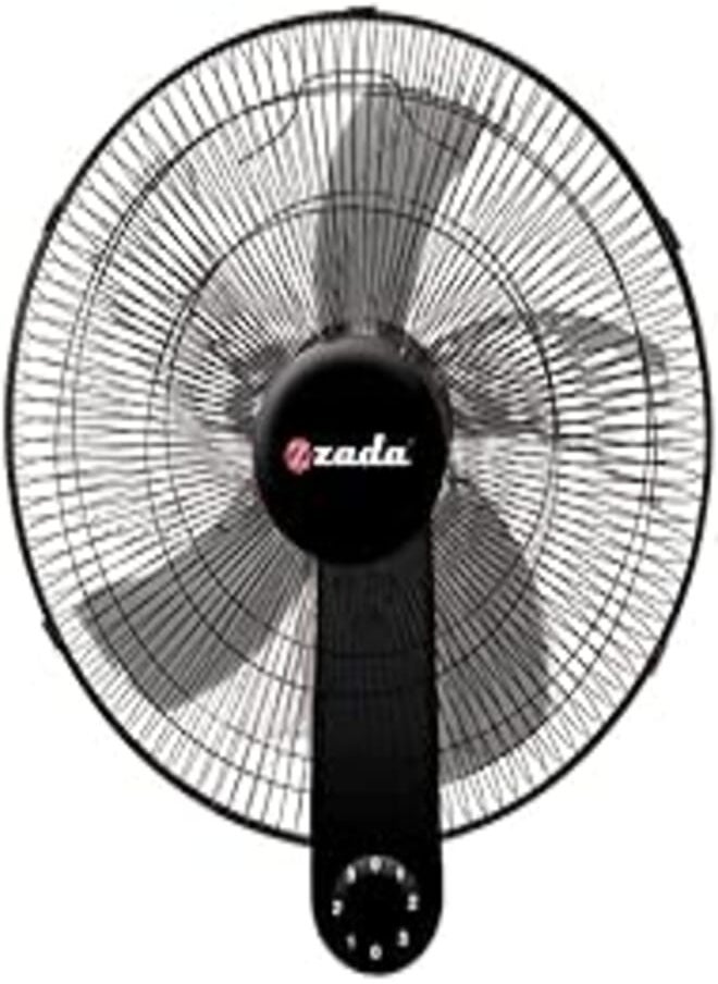 zada Zada Wall Fan 65 Watt 5 Crystal Blades, hernvy, 18 Inch, ZWF-55 