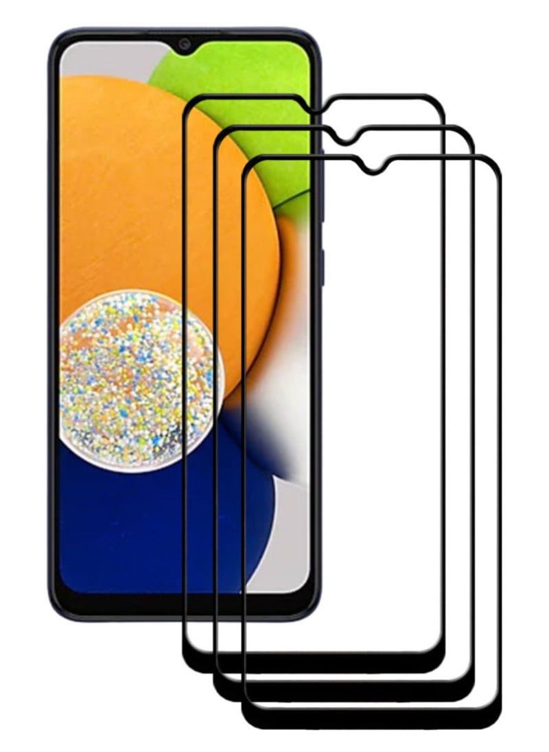 ACLIX 3 Pieces Antistatic ESD Dustproof Premium Quality High Definition Tempered Glass Screen Protector Designed For Samsung Galaxy A03 - Image 1