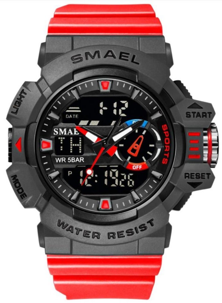 سميل Leisure outdoor waterproof multifunctional electronic watch with dual display alarm