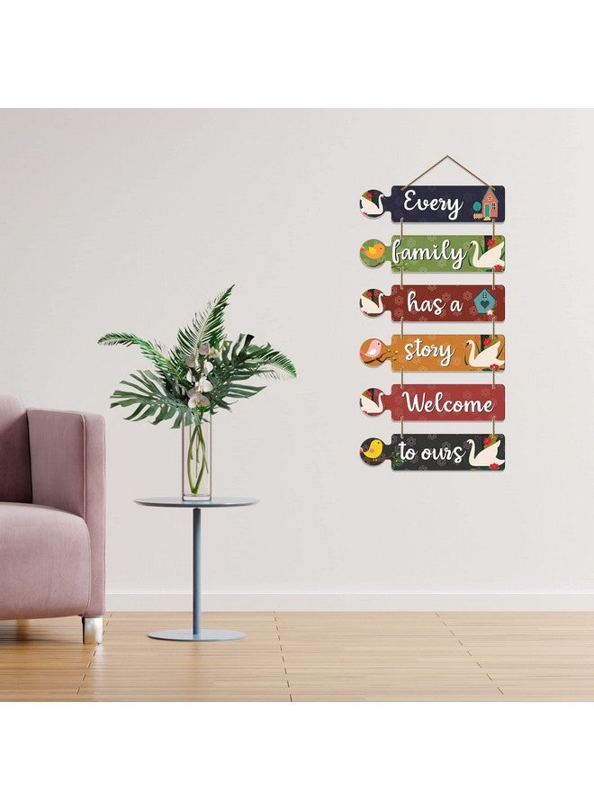 Artvibes Family Quotes Decorative Wall Art MDF Wooden Wall Hanger for Living Room | Bedroom | Home Decor | Gifts | Wood Hangings for Home Decoration | Modern Artworks (WH_6004N) - Image 2