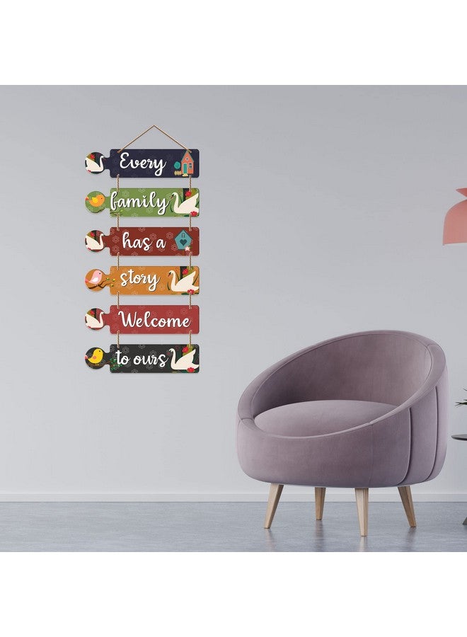 Artvibes Family Quotes Decorative Wall Art MDF Wooden Wall Hanger for Living Room | Bedroom | Home Decor | Gifts | Wood Hangings for Home Decoration | Modern Artworks (WH_6004N) - Image 4