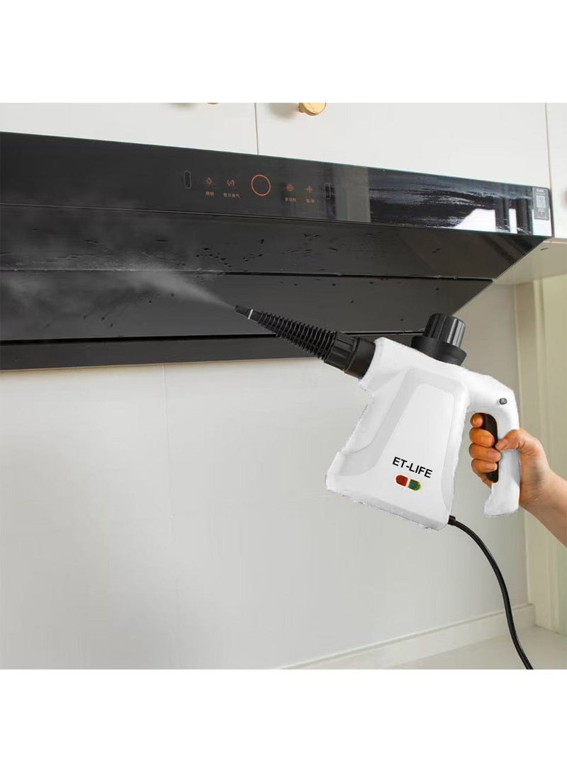 ET-LIFE Handheld Steam Cleaner, 1000W Steamer for Cleaning, Multipurpose Portable Steam Cleaners for Home Use with Safety Lock and 9 Accessory Kit to Remove Grime, Grease and More, Save Time and Effort  - Image 3