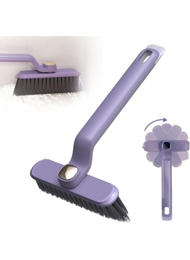Generic Multifunctional Bathroom Cleaning Brush, Tile Cleaning Brush, Rotating Stiff Bristles Brush for Cleaning Cracks and Gap in Bathroom, Floor Cleaning Brush (Multicolor)  - Image 1