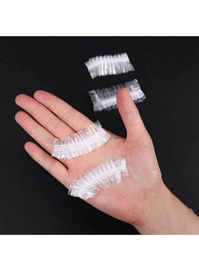 200pcs Disposable Ear Protectors Waterproof Ear Covers Plastic Shower Ear Protector Caps for Bathing Accessories Ear Cover Caps for Hair Dye Spa Salon - Image 4