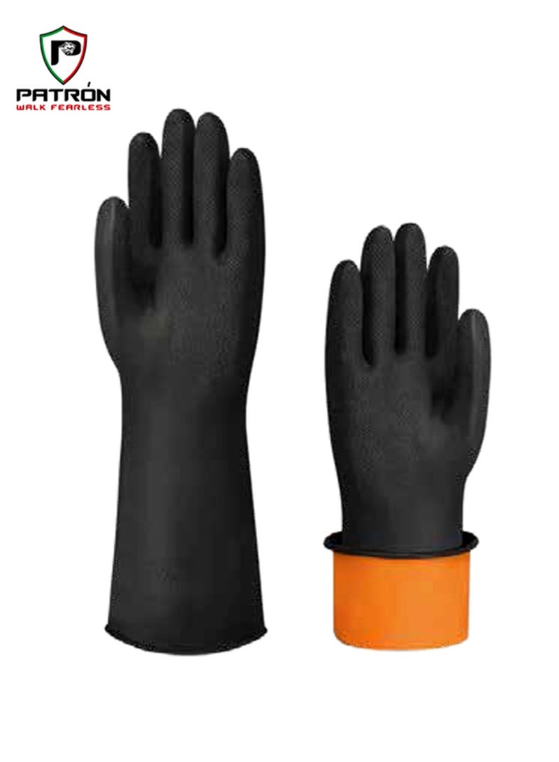 Patron Heavy Duty Sun Rubber Gloves Pack Of 12 Pairs