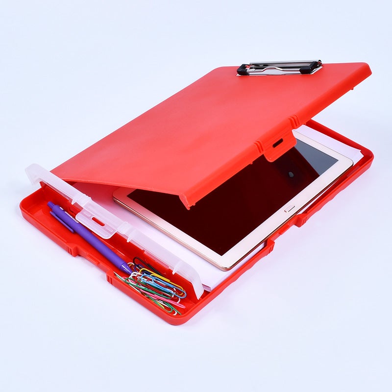 Multi-Functional Folder With Pen Slot Writing Pad Large Capacity Test Paper Data Storage Box Office Learning File Box - Image 5