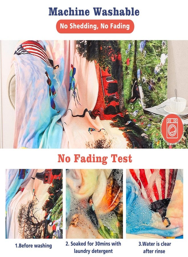 UBeesize Extra Soft Fleece Throw Blanket - Queen Size for Couch, Sofa or Bed, Cozy, Fluffy and All-Season, Decorative Blanket for Kids' Birthday Gifts, Silky and Warm, 60 x 80 Inches - Image 5