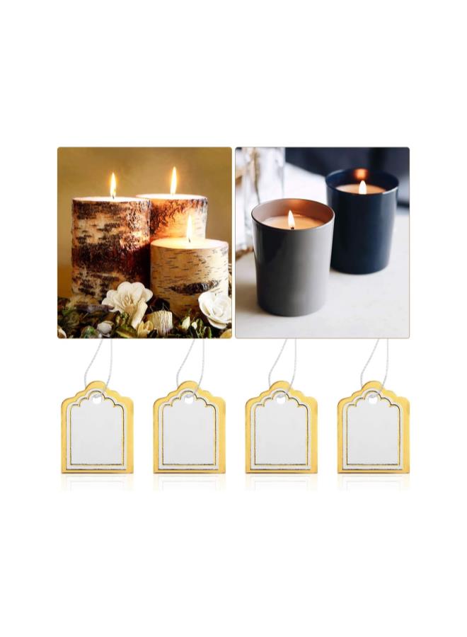 كلاراكو 500 قطعة من ملصقات الأسعار الورقية مع خيط معلق لعرض المجوهرات والساعات بألوان عشوائية - Image 5