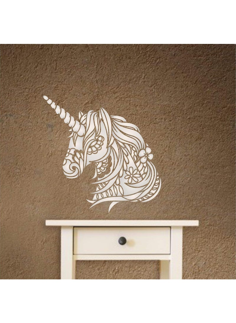 Usnyabni Unicorn Head Stencil, 10 x 10 inch (L) - Stencils for Walls Original Decorative Tribal Horse Pony Unicorn Stencil  - Image 3