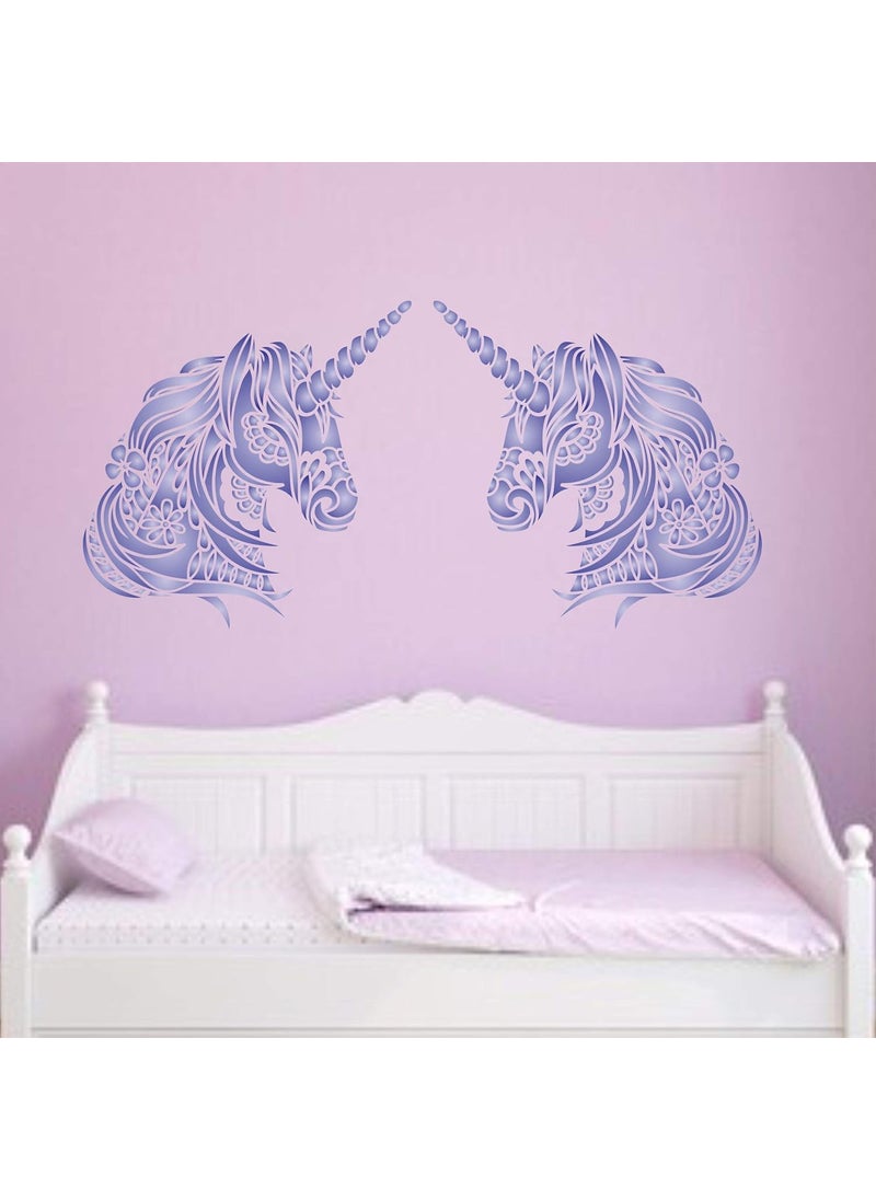 Usnyabni Unicorn Head Stencil, 10 x 10 inch (L) - Stencils for Walls Original Decorative Tribal Horse Pony Unicorn Stencil  - Image 4