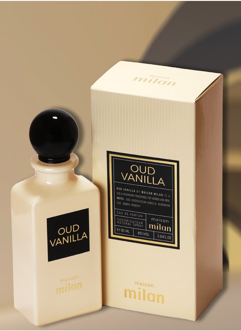 maison milan - Maison milan Oud Vanilla EDP 90ml Perfume - Image 1