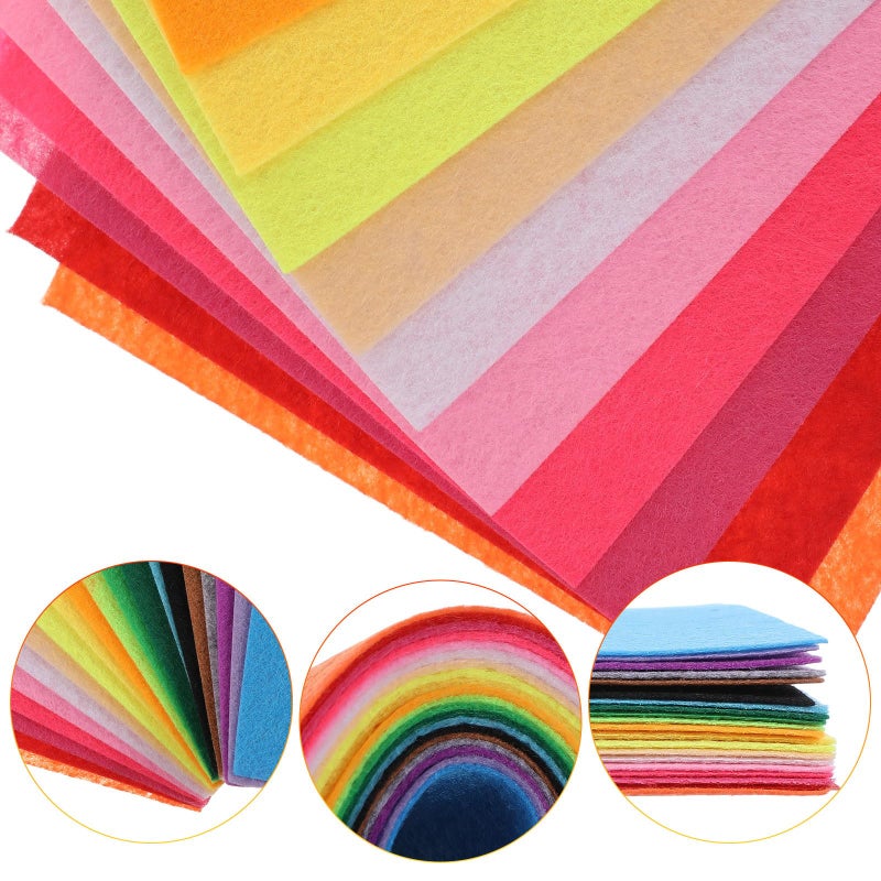 ألواح قماش اللباد القاسي 20 قطعة مقاس 20 سم × 30 سم لأعمال الحرف اليدوية والخياطة والديكور DIY - Image 4