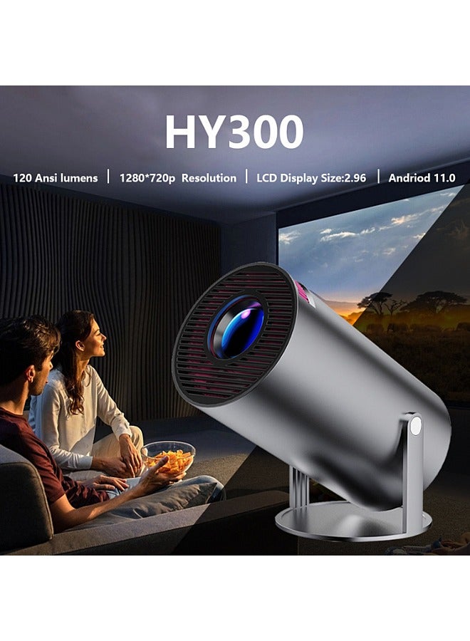Rotatable Mini Projector - Support 4K - Smart Projector with 5G Dual-band Wifi and Bluetooth 5.0 - Mobile Home Theater - Compatible With Android/iOS/Windows/TV Stick/HDMI/USB. - Image 2