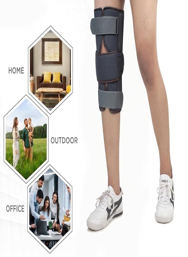 KUDIZE Short Knee Immobilizer Brace | Knee Support for Knee & Joint Pain, Dislocation Injuries for Men & Women (LARGE) - Image 5