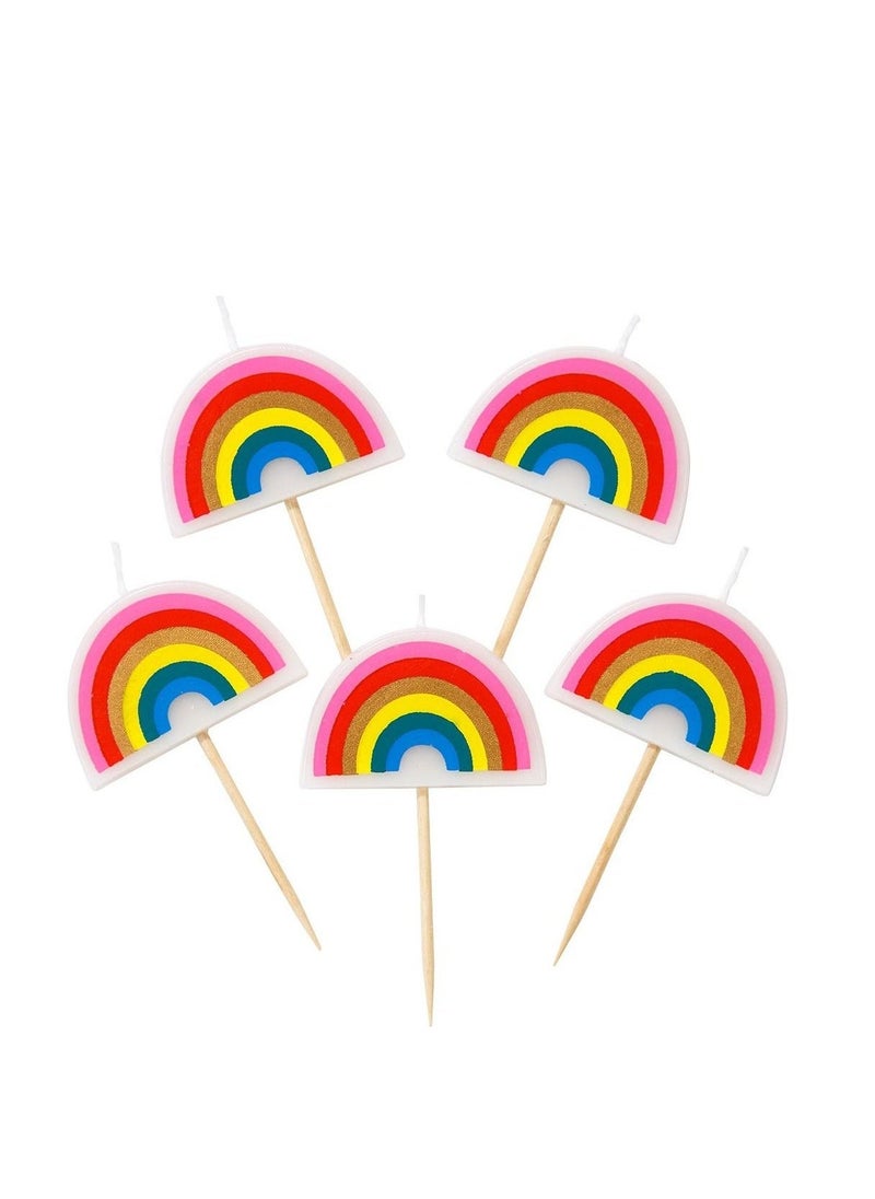 Talking Tables - Rainbow Brights Rainbow Shaped Candles - Image 1