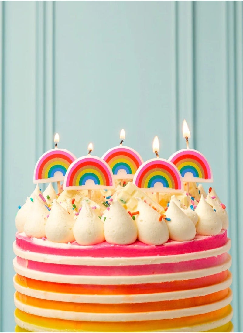 Talking Tables - Rainbow Brights Rainbow Shaped Candles - Image 1