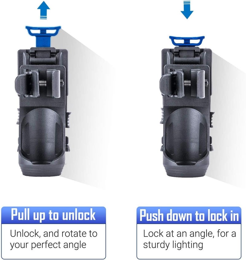 NEXTORCH V51 Tactical Flashlight Holster with Lever Side Lock System Adjust Belt Width Function Locking Design - Image 3