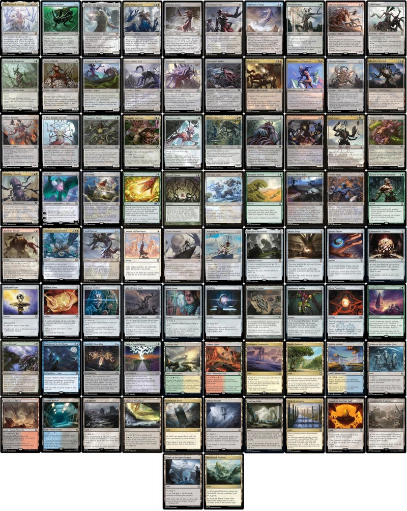 MTG Decks & More Elite Commander 5 Color Eldrazi Deck Ulalek Fused Atrocity EDH cEDH 100 Card Custom MTG Deck Very Strong - Image 3