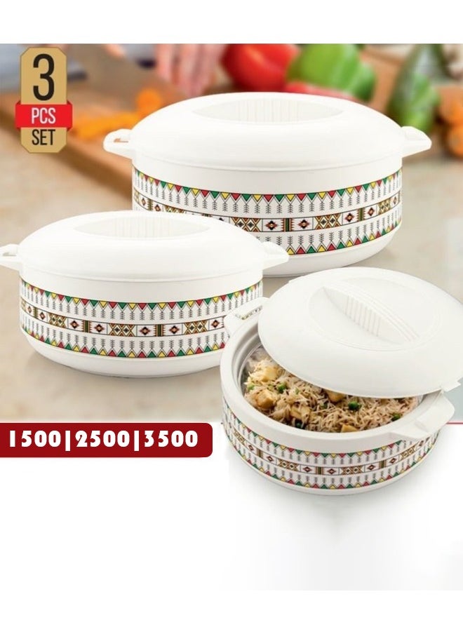 Cady One 3-piece food container set (1500-2500-3500) ml 
