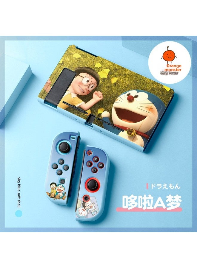 Generic Orange Monster Nintendo Switch Oled Soft Case Tpu Split ...