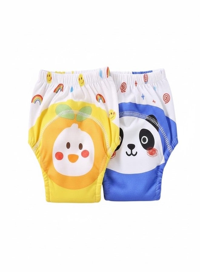 ASJAR Soft Cotton Washable Reusable Baby Diapers | Eco-Friendly, Leak-Proof & Breathable | Pack of 2 | Size-XL | 3 to 4 Years | Multicolor - Image 1